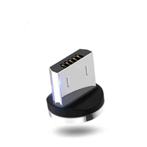Gray magnetic charging connector head with black base