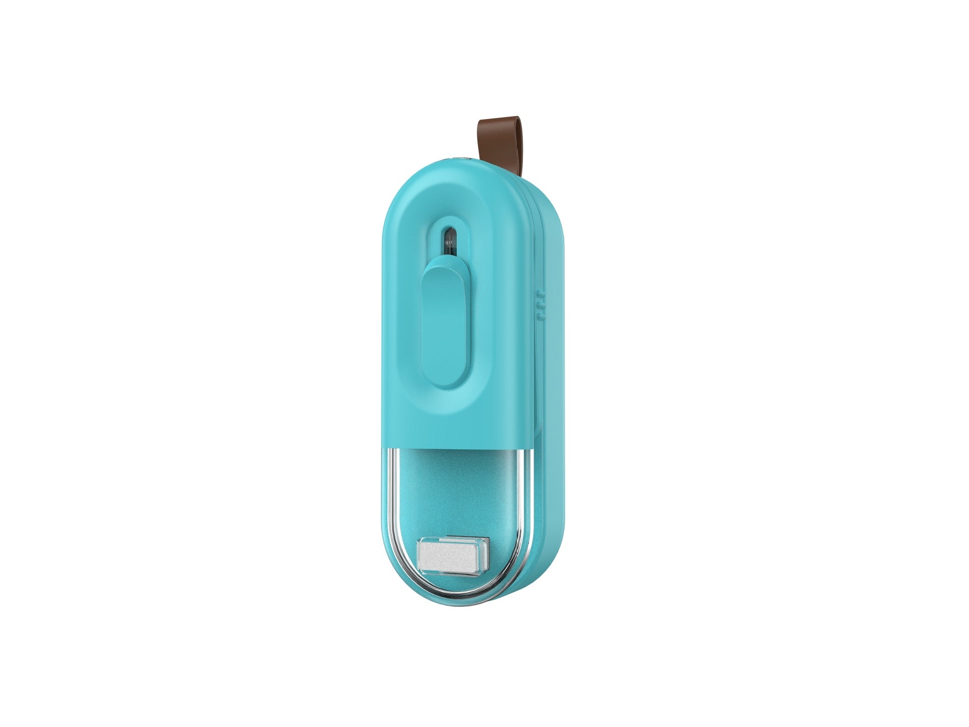 Handheld heat bag sealer, lake blue body with battery pack