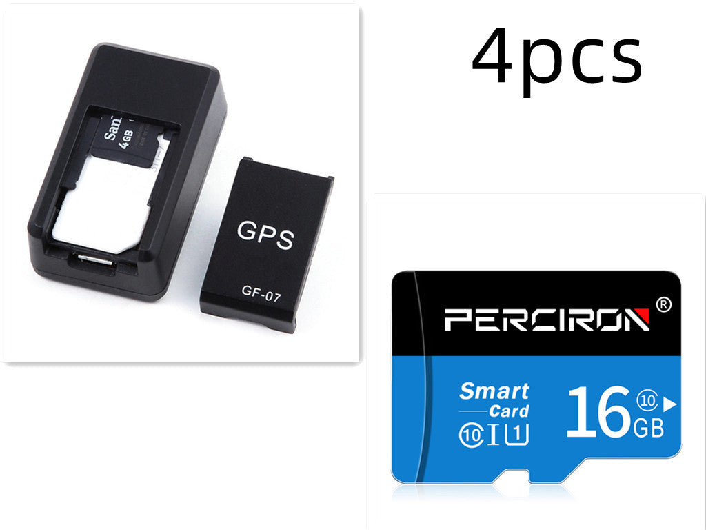 4pcs magnetic GPS car tracker set with black holder and GF-07 module