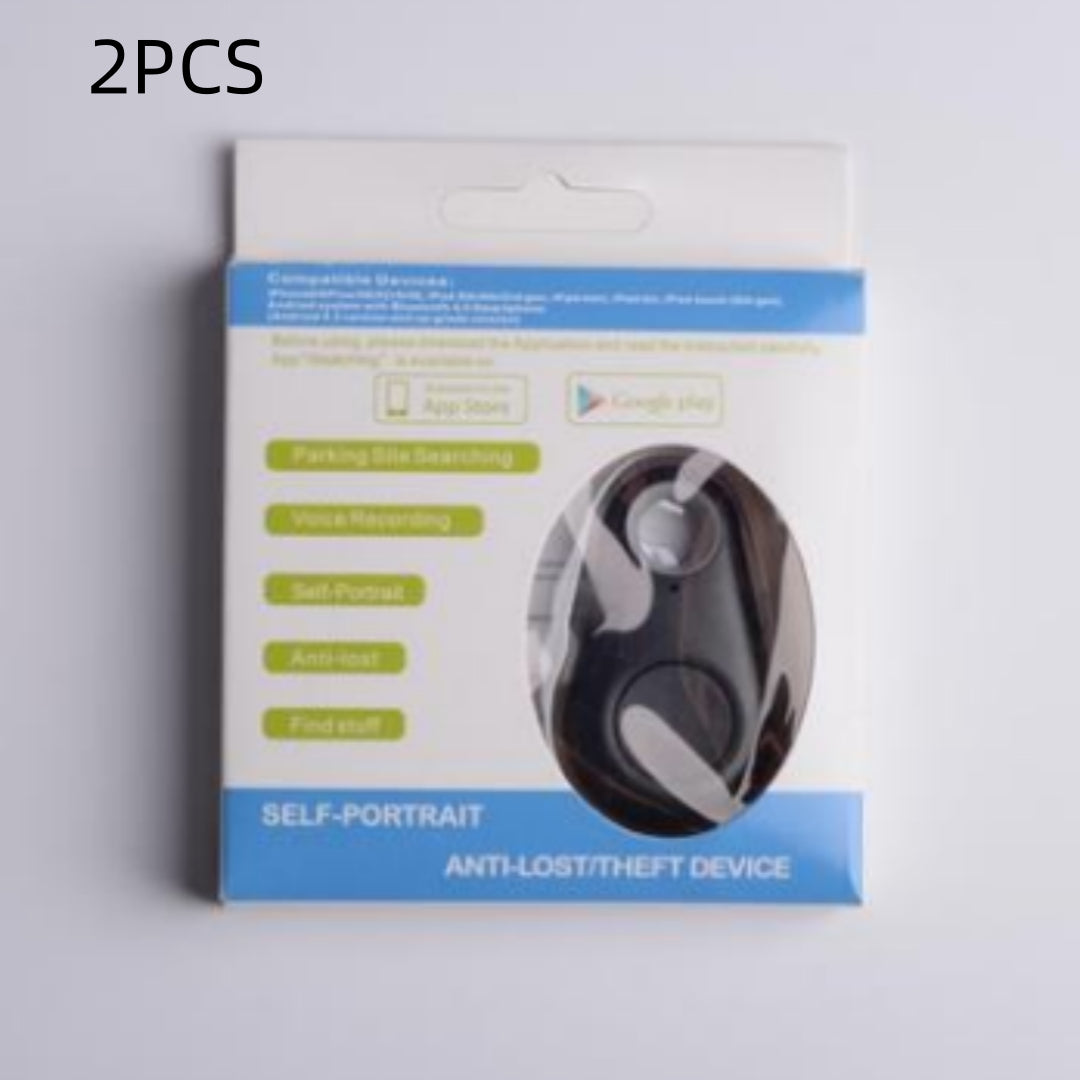 Anti-lost Bluetooth tracker kit in retail box with black device